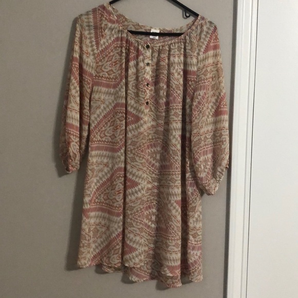 Boho inspired tunic with waist belt - Picture 3 of 3